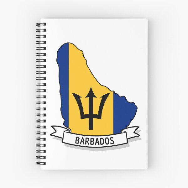 Item preview, Barbados Flag Map designed and sold by Koi-Art.