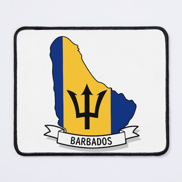 Item preview, Barbados Flag Map designed and sold by Koi-Art.