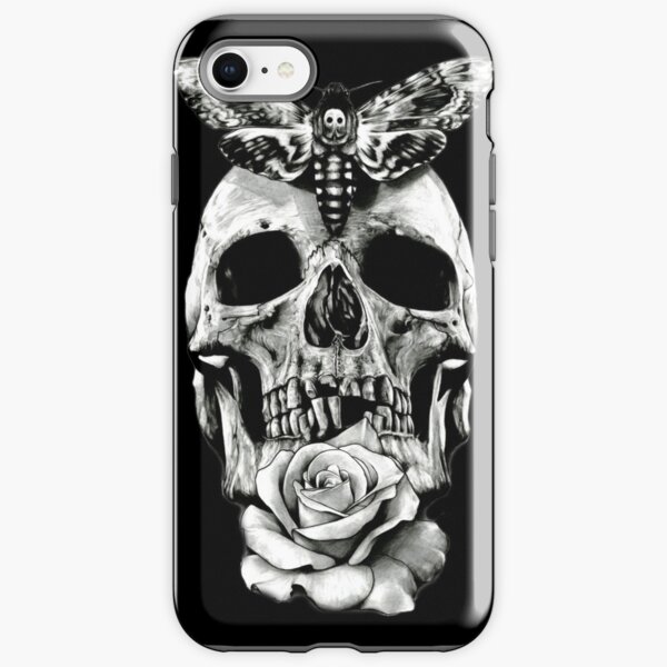 TATTOO - Butterfly on skull iPhone Tough Case