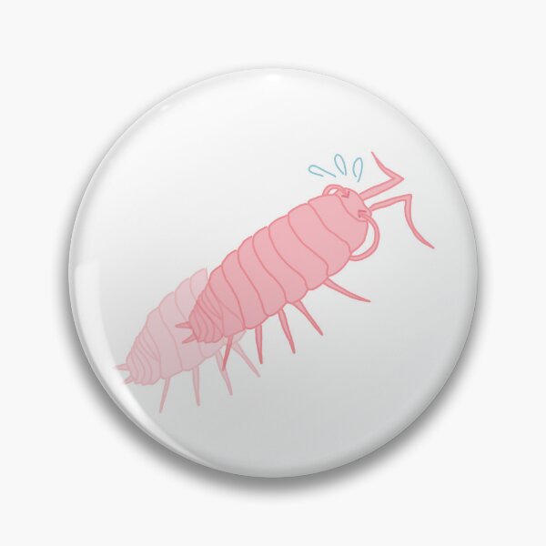 Item preview, embarrassed pink isopod designed and sold by bumblechub.