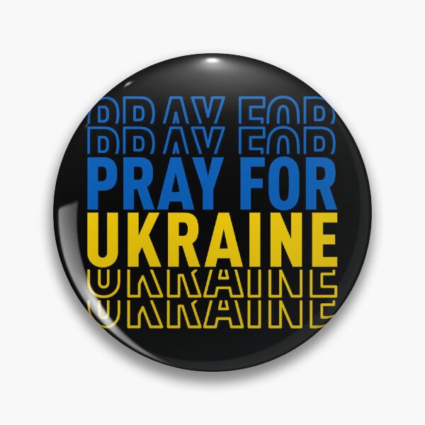 Item preview, Pray For Ukraine - Black BG designed and sold by ClaudiaGrosso.