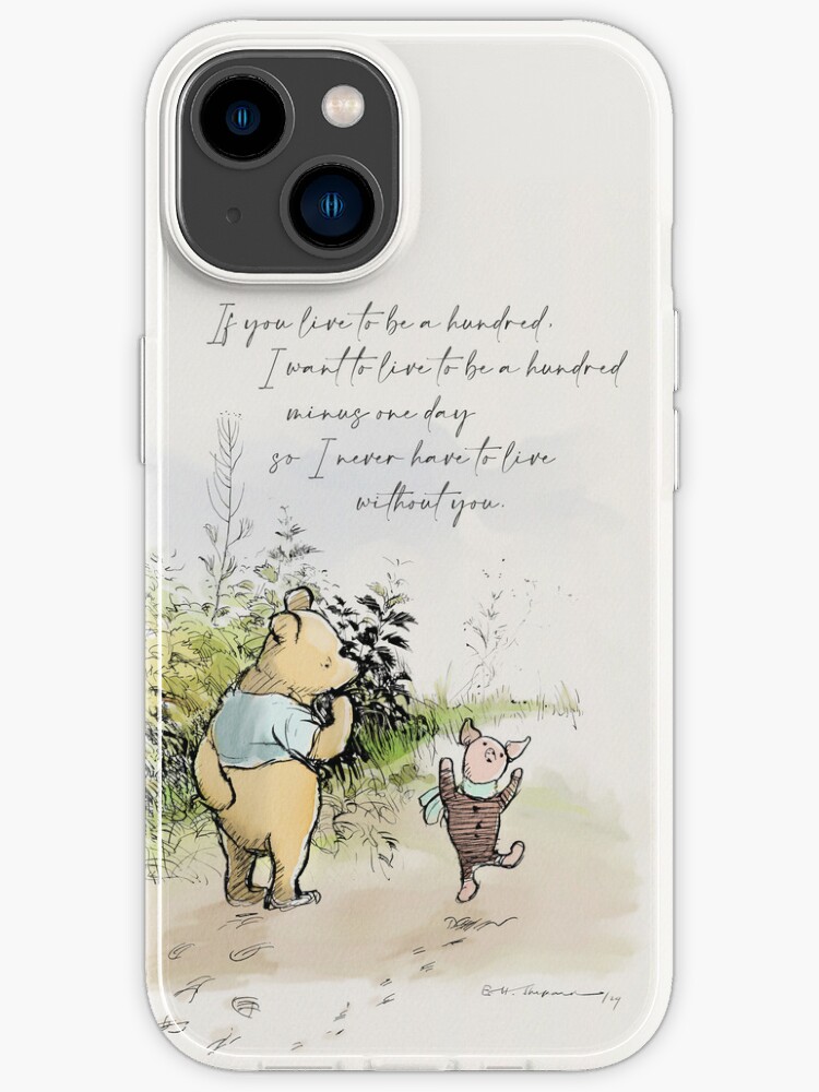 pasta Komkommer Koken Pooh and a very happy Piglet." iPhone Case for Sale by Mamalead | Redbubble