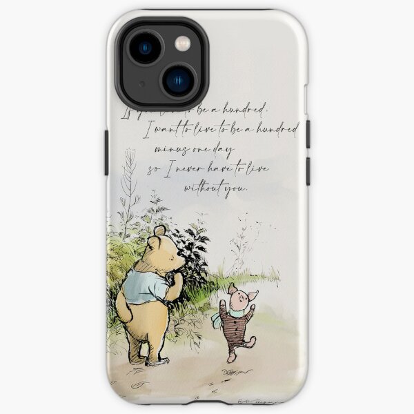 Pooh and a very happy Piglet. iPhone Tough Case