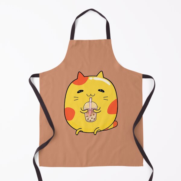 Item preview, Cute Cat drinking boba milk designed and sold by lazarosdesign.