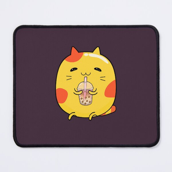 Item preview, Cute Cat drinking boba milk designed and sold by lazarosdesign.