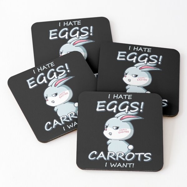 Item preview, Easter Bunny Hate Eggs Want Carrots #1941 designed and sold by TheAplus.