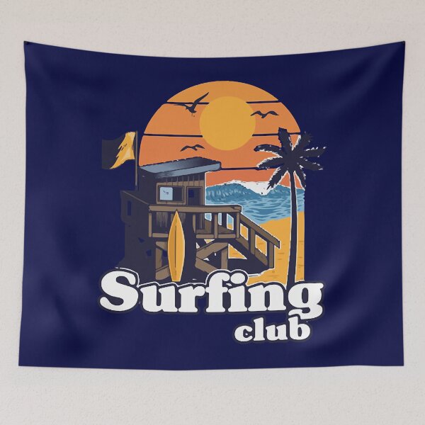 Item preview, Beach wood house surfing club designed and sold by LorenteCode.