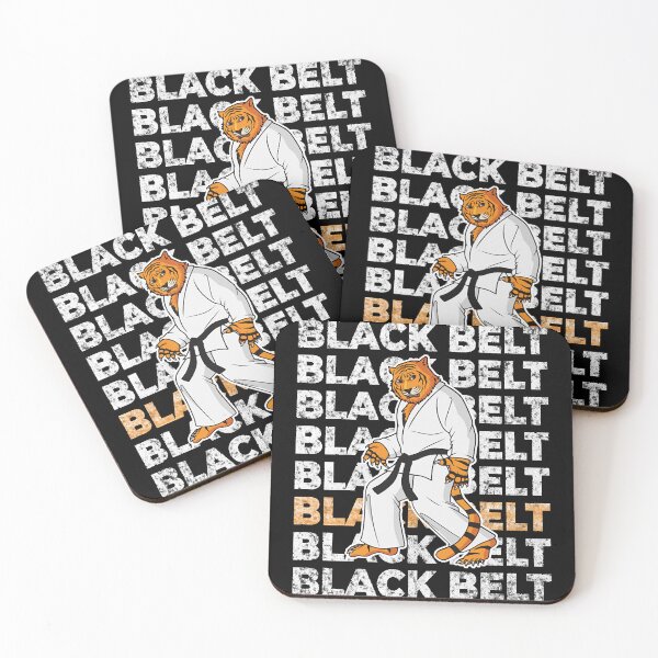 Artikelvorschau, Black Belter Karateka Tiger Fighter in Kimono und schwarzem Gürtel entworfen und verkauft von LorenteCode.