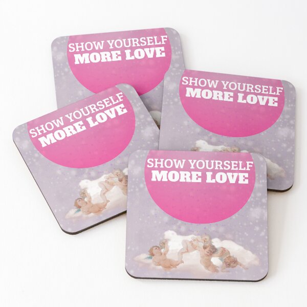 Item preview, SHOW YOURSELF MORE LOVE SELF LOVE QUOTE STICKER/ POSTER designed and sold by bestfunonline.
