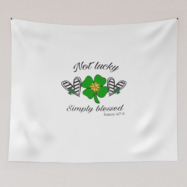 Item preview, not lucky simply blessed  designed and sold by Aestheticianpro.