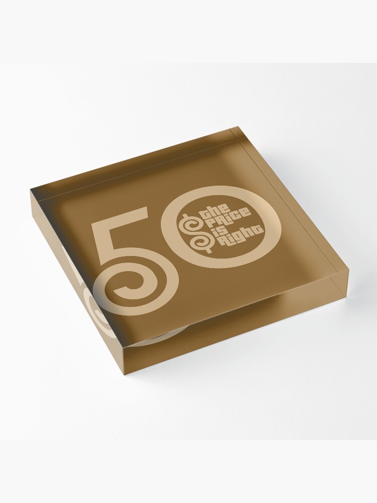 Alternate view of The Price Is Right 50th Anniversary Acrylic Block