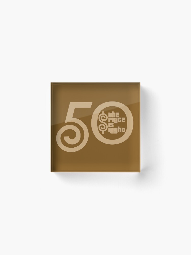 Alternate view of The Price Is Right 50th Anniversary Acrylic Block