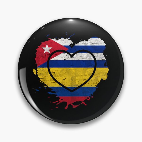 Item preview, Cuban Colombian Heart Colombia y Cuba Amor designed and sold by Dubbra.