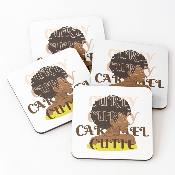 Item preview, Curly Curvy Caramel Cutie Natural Hair African Queen designed and sold by Anton Ashraf.