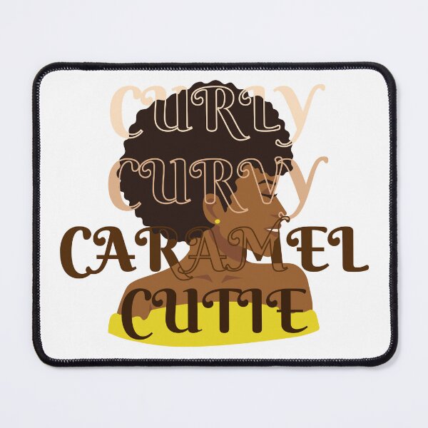 Item preview, Curly Curvy Caramel Cutie Natural Hair African Queen designed and sold by Anton Ashraf.