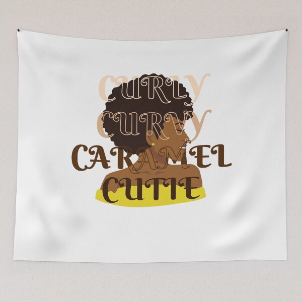 Item preview, Curly Curvy Caramel Cutie Natural Hair African Queen designed and sold by Anton Ashraf.