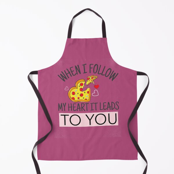 Item preview, WHEN I FOLLOW MY HEART IT LEADS TO YOU. FUNNY PIZZA LOVE QUOTE STICKER designed and sold by bestfunonline.