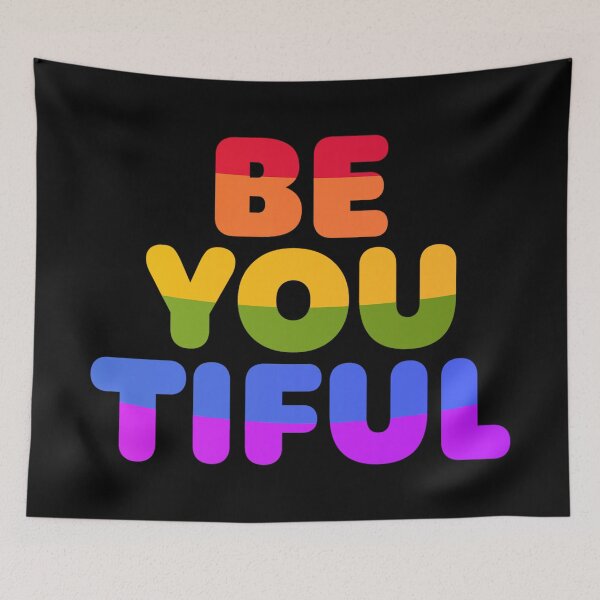 Item preview, You Are Beautiful Pride Love Be Yourself designed and sold by StickerbashCo.