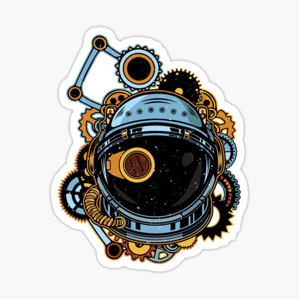 Artikel-Vorschau von Steampunk Astronaut Helm Raumschiff Geschenk Steampunk, designt und verkauft von DSWShirts.
