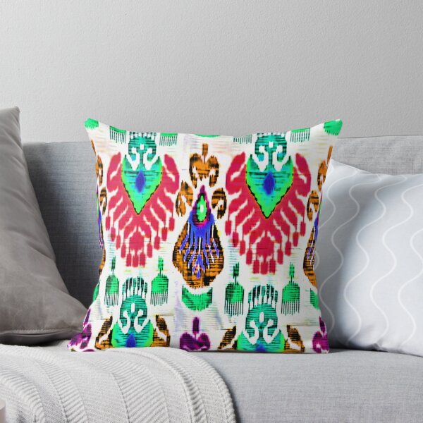 Item preview, Beautiful best floral Uzbek ikat patterns - Uzbek ikat designed and sold by LeFabriqueOuz.