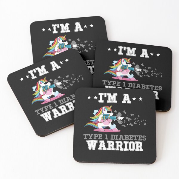 Item preview, Funny Unicorn I'm A Type 1 Diabetes Warrior designed and sold by heppenp.