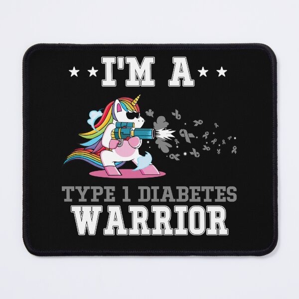 Item preview, Funny Unicorn I'm A Type 1 Diabetes Warrior designed and sold by heppenp.