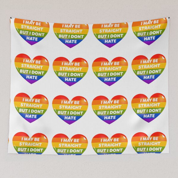 Item preview, Straight But I Don't Hate Love Wins Pride Love designed and sold by StickerbashCo.
