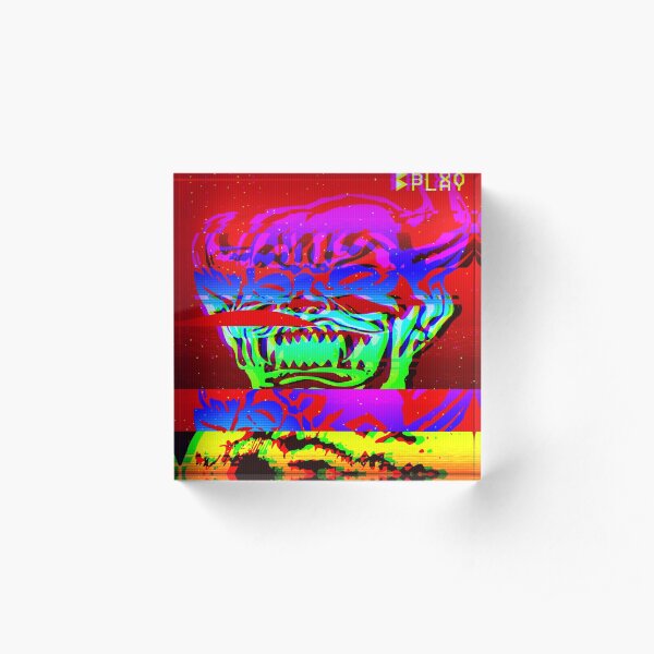 Glitch Hob Acrylic Block