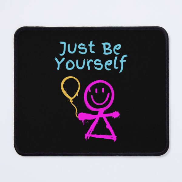 Item preview, Just Be Yourself - Stick Figure with Balloon designed and sold by Rusty-Gate98.