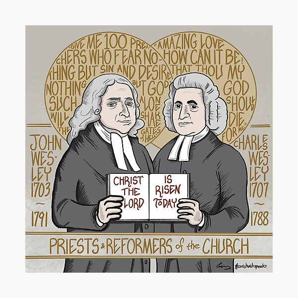 Item preview, John (1703-1791) and Charles (1707-1788) Wesley, Priests and Reformers of the Church designed and sold by LansingCreative.