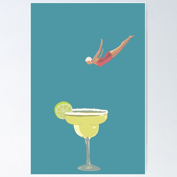 Item preview, Margarita Diving digital wall art designed and sold by palmwooddesigns.