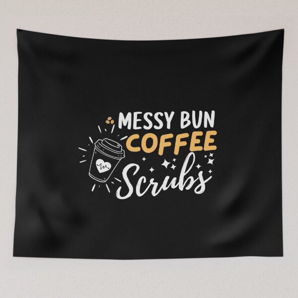 Item preview, Messy Bun Coffee Scrubs  designed and sold by Sasikharn.