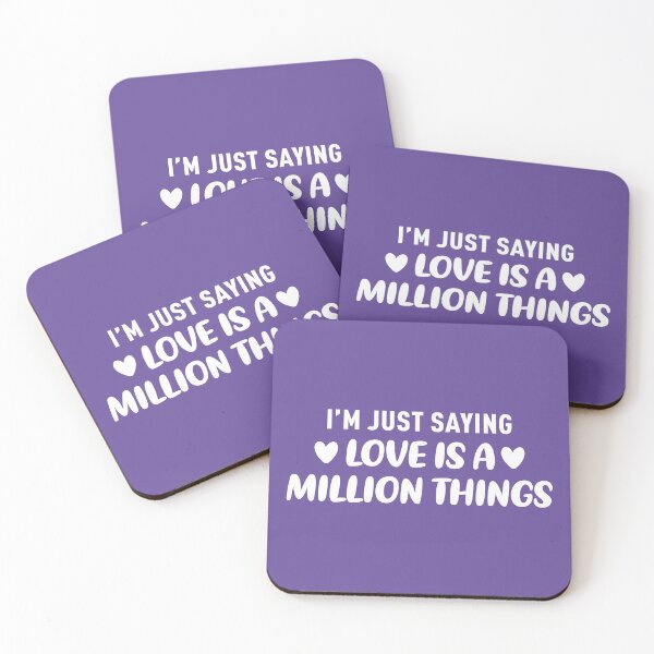 Item preview, I'm Just Saying Love is a Million Things (Purple BG) designed and sold by FilipeFerreira.