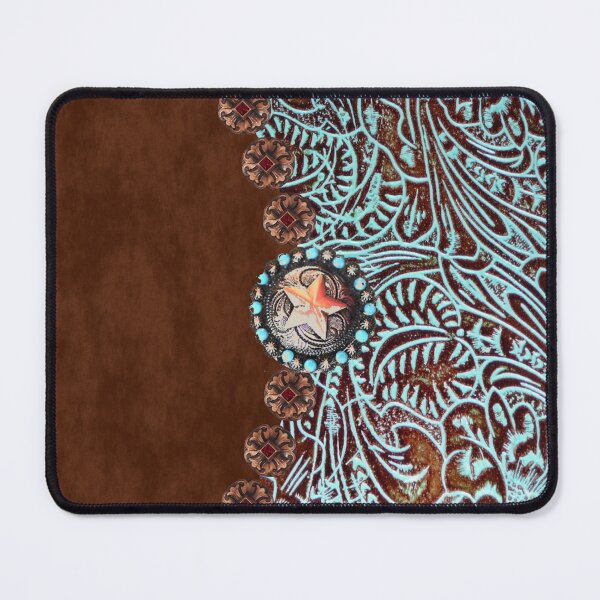 Item preview, Primitive cowboy cowgirl western country brown turquoise  designed and sold by LEILA ART SPACE.