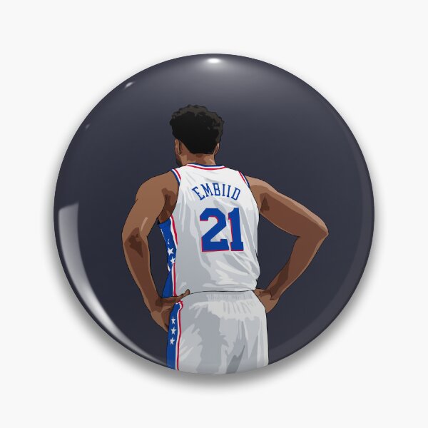 Item preview, Joel Embiid Vector Back White Qiangy designed and sold by qiangdade.