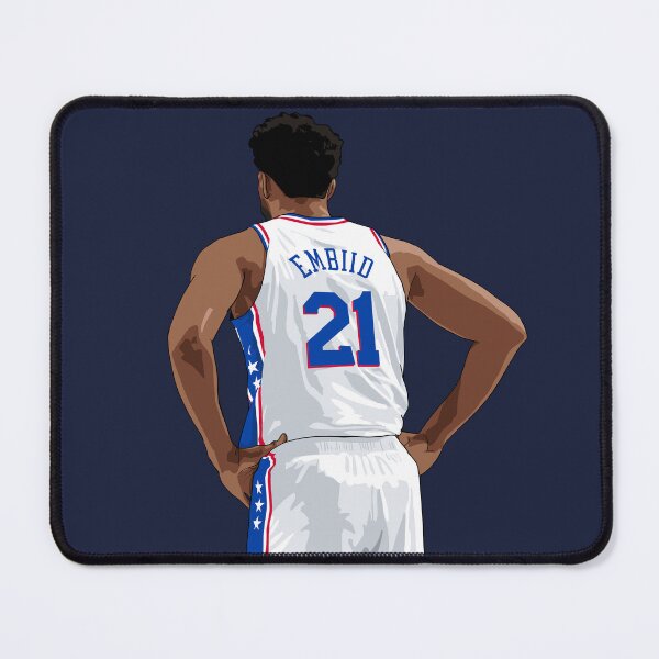 Item preview, Joel Embiid Vector Back White Qiangy designed and sold by qiangdade.