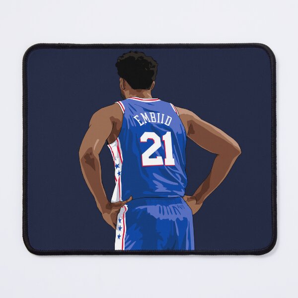 Item preview, Joel Embiid Vector Back Blue Qiangy designed and sold by qiangdade.