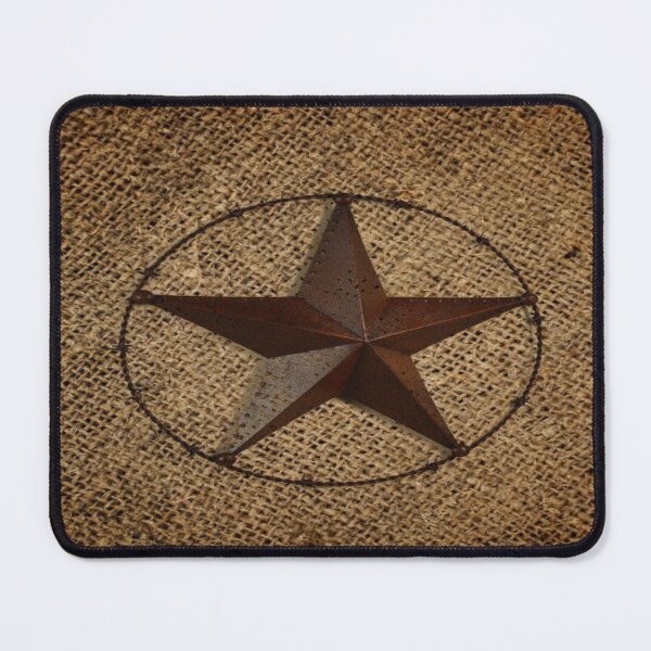 Item preview, rustic western country burlap star designed and sold by LEILA ART SPACE.