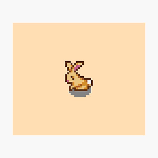 Item preview, Stardew Valley Happy Rabbit designed and sold by aiya-pixels.