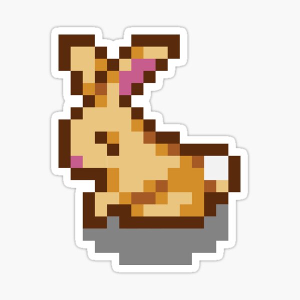 Item preview, Stardew Valley Happy Rabbit designed and sold by aiya-pixels.