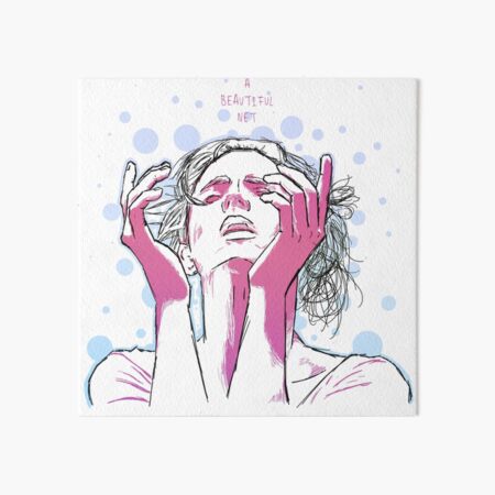A Beautiful Net Art Board Print