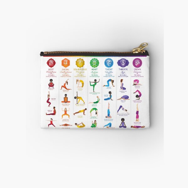 Item preview, Yoga Chakra Poses Poster - 74 designed and sold by chakraplaza.