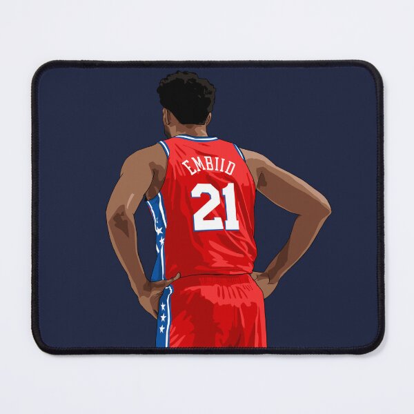 Item preview, Joel Embiid Vector Back Red Qiangy designed and sold by qiangdade.