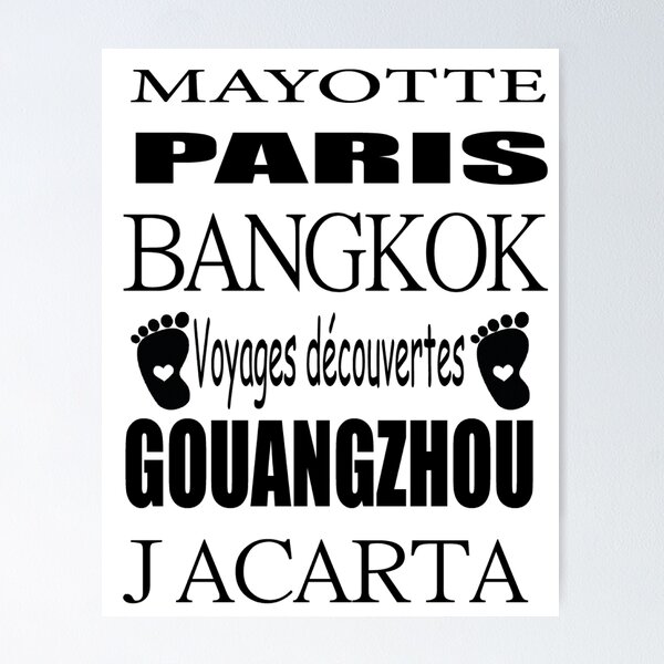 Mayotte Mamoudzou Poster for Sale by worldpopulation