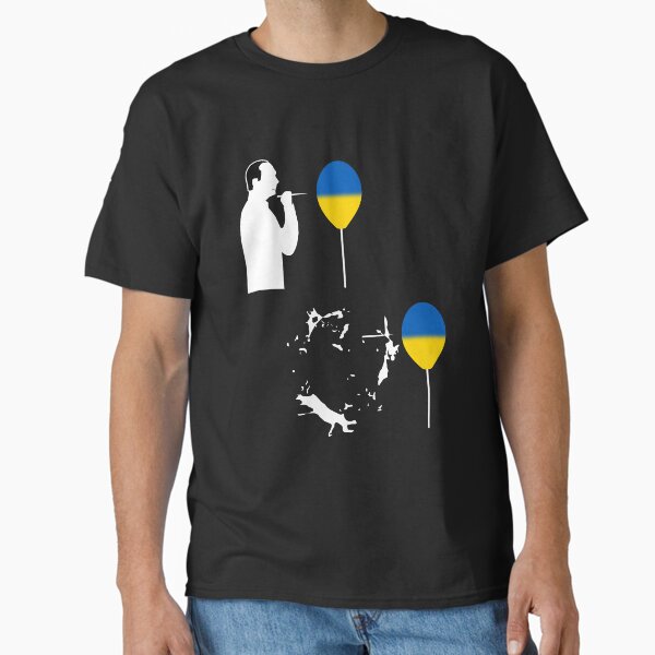 Ukraine balloon pops Putin (White) Classic T-Shirt