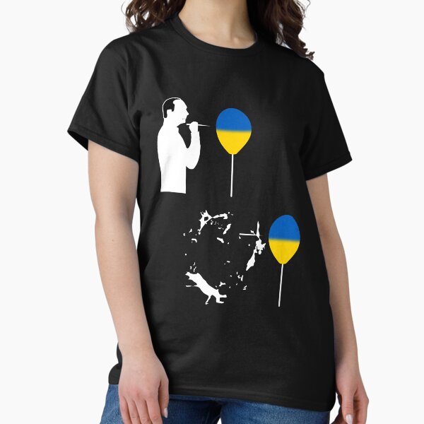Ukraine balloon pops Putin (White) Classic T-Shirt