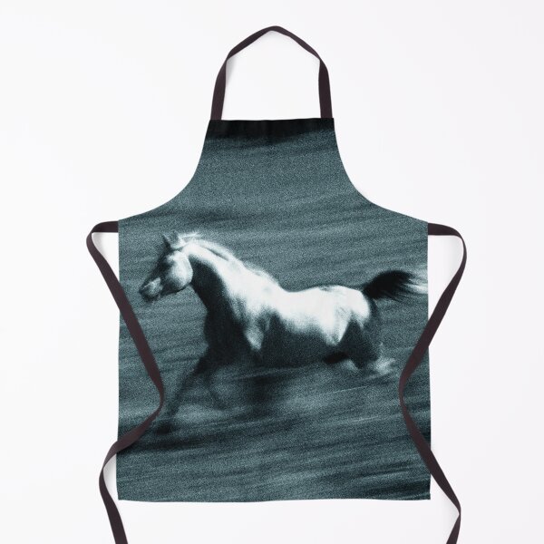 Item preview, white horse running designed and sold by laikaincosmos.