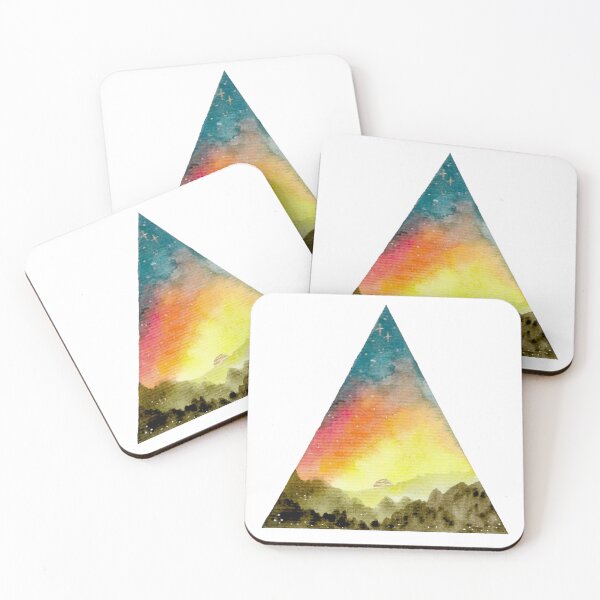 Item preview, Triangle Sunset 1 Watercolor designed and sold by Iro-by-Mona.