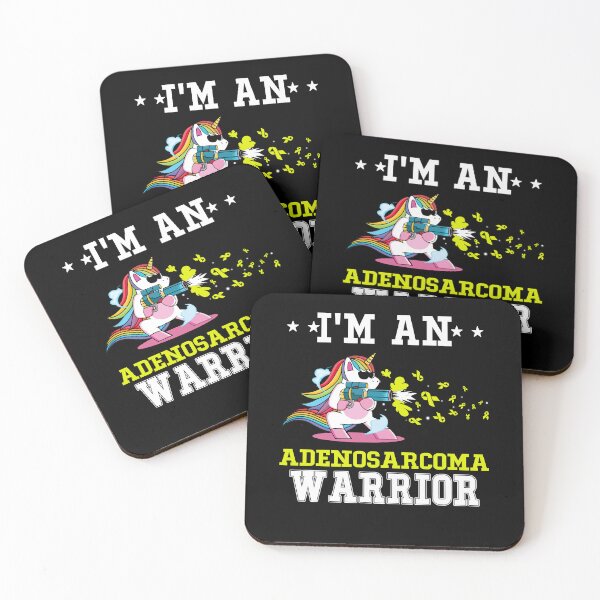 Item preview, Funny Unicorn I'm An Adenosarcoma Warrior designed and sold by heppenp.