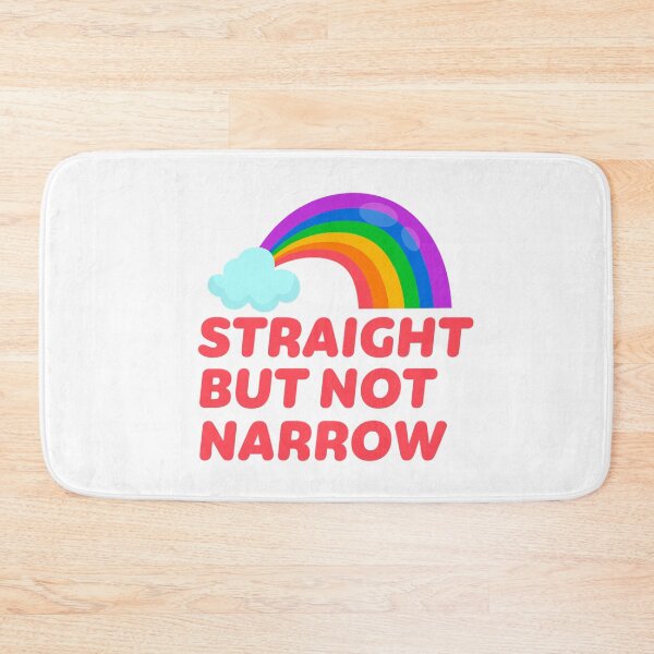 Item preview, Straight But Not Narrow Rainbow Flag Pride Month designed and sold by StickerbashCo.